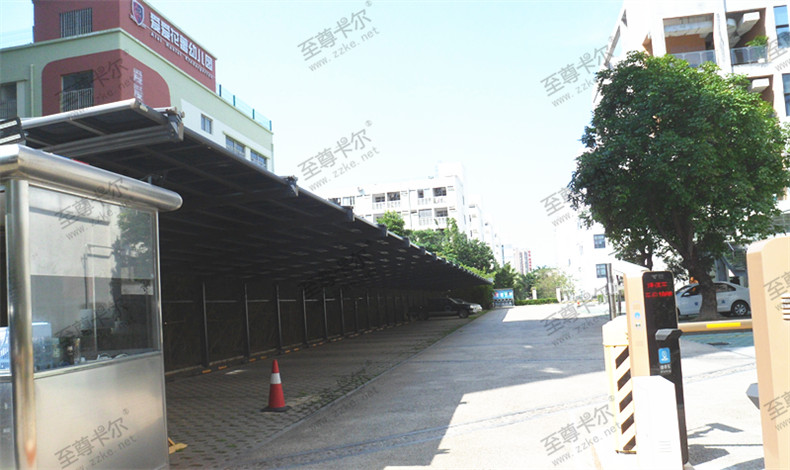 750多平方鋁合金車(chē)棚實(shí)景圖片案列|至尊卡爾工程車(chē)棚案列