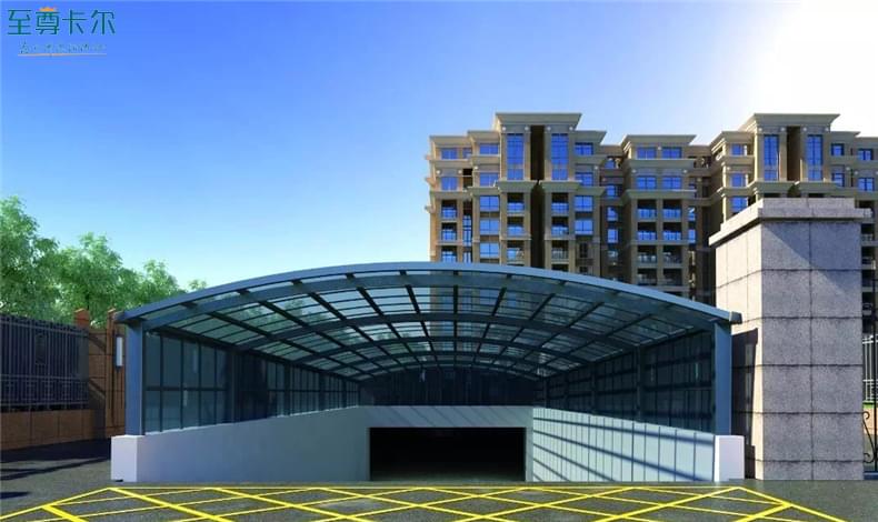 小區(qū)車庫裝雨棚可以嗎？車庫入庫頂棚材料？